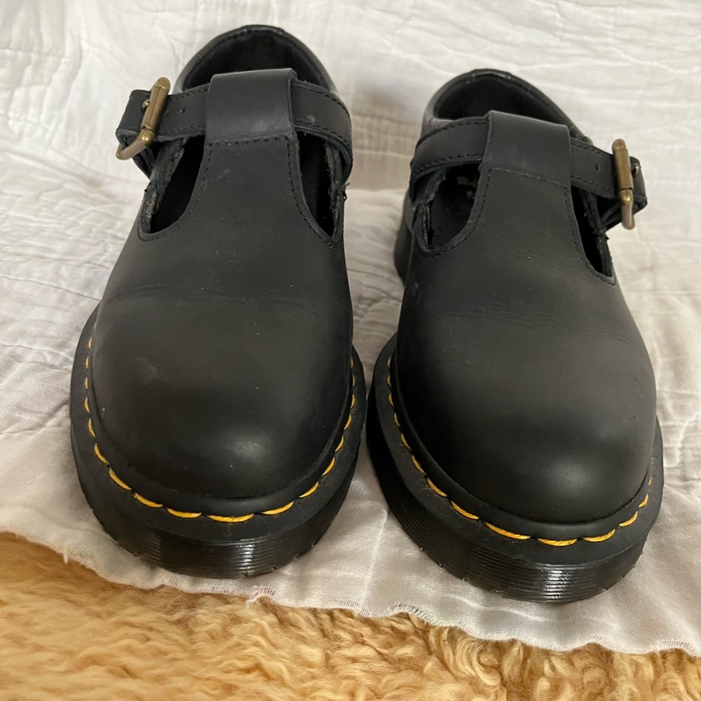 Dr. Martens Black Flats with Signature Style
